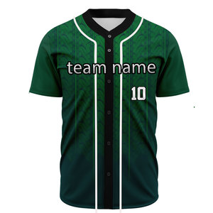 Maillot d'entraînement personnalisable pour homme, haute performance, nouveau style, maillot de baseball par sublimation, grande taille, imprimé de bonne qualité - Product Image 3