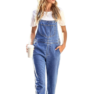 Mono de Mezclilla sin Mangas para Mujer, Estilo Vintage, Primavera-Verano, de Alta Calidad - Product Image 2