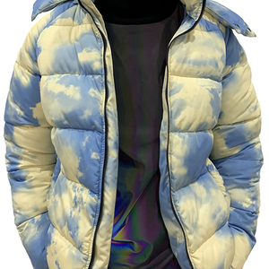 Chaqueta Cortavientos de Punto para Mujer, Chaqueta Deportiva, Chaqueta de Invierno con Estampado Tie-Dye, Chaqueta Acolchada con Logotipo Personalizado, Directo de Fábrica - Product Image 6