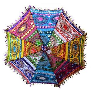 New Arrival Indian Parasol Decorative Sun <b>Umbrella</b> Wedding Parasols Vintage Decor <b>Umbrella</b> - Product Image 1