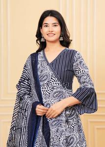 Los últimos conjuntos simples de Kurta de 3 piezas para mujeres y niñas, nuevo traje de Salewarkameez, ropa informal India - Product Image 4