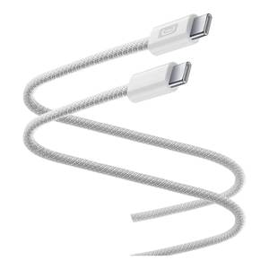 Cable de Alimentación USB-C FLEXFORCE de 60W, 2m, Blanco, USBDATABRTABC2C2MW - Product Image 1