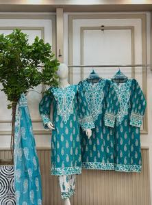 Ssumaira Collection 2026 Ensemble de robes d'hiver modernes 3 pièces avec broderie en coton Salwar Kameez pour les fêtes - Product Image 6