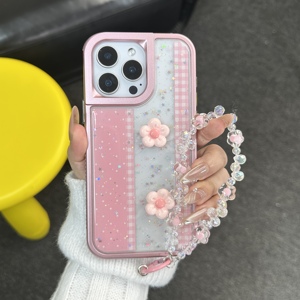 <span class=keywords><strong>2026</strong></span> 彩色链条花朵配件手机壳适用于三星 A26 5G A07 4G A52 4G S25 FE S26 PlUS A57 5G - Product Image 2