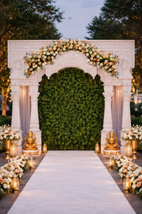 Mandap de Boda Estilo Raj Mahal con Domo, Decoración de Escenario de Boda Blanca Premium, Calidad de Exportación, Tendencia 2026, Mandap para EE. UU. - Product Image 5