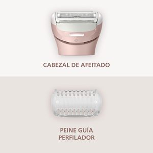 Tondeuse corporelle sans fil à 3 lames, utilisation humide et sèche, avec tête de rasage flexible et lumière LED pour les jambes et le corps - Product Image 5