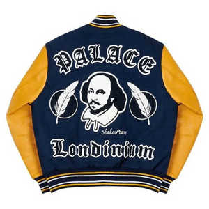 Men's Fashionable Canvas Sports Jacket Patch <b>Work</b> Design Winter Baseball Wear-<b>Stand</b> Collar Full Sleeves Varsity Jacket Style - Product Image 3