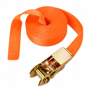 Ratchet Tie Down Strap Polyester 25mm 800kg Wear Resistant Adjustable Length for Truck <b>Cargo</b> Lashing Private Label OEM Supply - Product Image 1