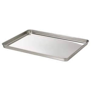 Plateaux métalliques personnalisables en gros offrent une base solide et stable pour présenter les produits de boulangerie et les pâtisseries, nouveauté - Product Image 4
