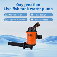 MAMBAFLO Pompe aérateur 12V 350 GPH-800GPH Pompe Baitwell Livewell Pompe à appât de pêche