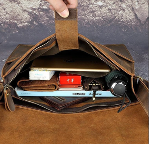 Mens <b>Leather</b> Laptop <b>Briefcase</b>, <b>Leather</b> Office Bag for Man Computer Sling Gifts for Him <b>Leather</b> <b>Briefcase</b> Man - Product Image 3