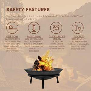 Handcrafted Modern Metal <b>Fire</b> Pit Natural <b>Gas</b> <b>Portable</b> 9999 BTU Patio Warmth Garden Social Evenings Outdoor Decorative - Product Image 4