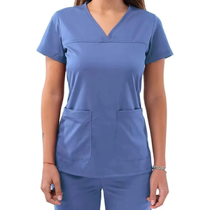 Venta al por mayor uniformes personalizados médicos de moda elástico uniforme médico Hospital enfermería uniformes conjuntos traje Jogger - Product Image 1