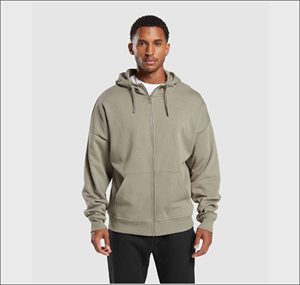 Nouveaux sweats à capuche pour hommes en coton 100% avec fermeture éclair, automne 2025, 2 pièces, MOQ personnalisable, tissu polaire, service OEM, vente en gros directe d'usine - Product Image 2
