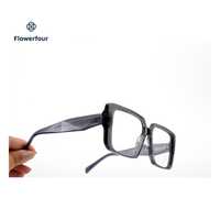 Montures de lunettes carrées grandes en acétate, monture optique pleine, lunettes optiques vintage, montures de lunettes carrées