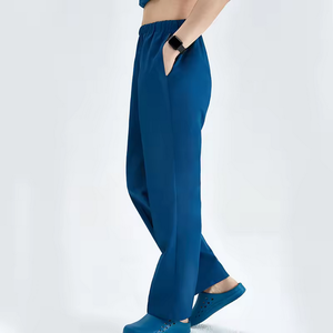 Ensemble d'uniformes médicaux personnalisables en toile pour hôpital, pantalon droit avec services de détection d'aiguilles et de personnalisation, unisexe - Product Image 2