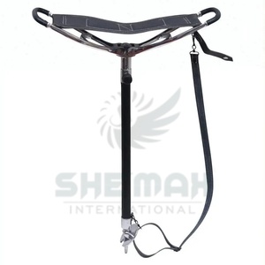 Strong horse riding riding walking <b>seat</b> <b>stick</b> <b>with</b> durable frame, soft <b>seat</b>, and easy fold design perfect for long rides - Product Image 1