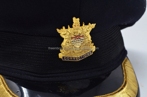Unisex High Quality Wool-Made Multi-Captain Air-Force Cap Custom Size Silk <b>Material</b> Cotton Printed Adjustable Cap - Product Image 2