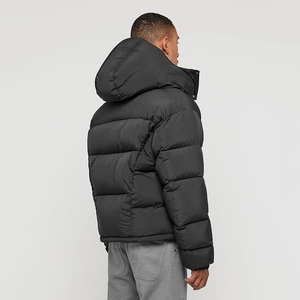 Veste bouffante à capuche imperméable et chaude de style tendance personnalisé pour hommes vente en gros de veste d'hiver streetwear décontractée en duvet - Product Image 4
