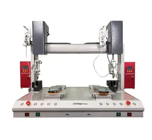 New Fully Automatic Double Worktable Soldering Machine with Dual-Head for PCB Assembly Line
