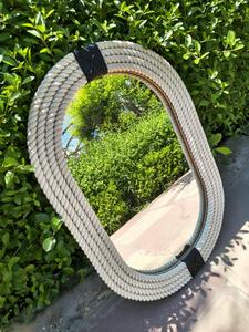 Miroir décoratif en feuille d'or vieilli, miroir d'accent glamour, miroir en mosaïque, miroir mural décoratif en feuille d'or vieilli, miroir glamour, miroir en mosaïque - Product Image 6