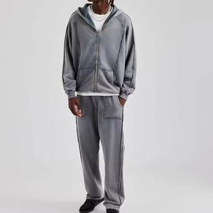 Ensemble survêtement personnalisé avec logo, survêtement tendance pour homme, streetwear, sweat-shirts et pantalons de jogging - Product Image 2