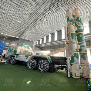 Véhicule d'artillerie gonflable géant, accessoire d'événement thématique, affichage accrocheur pour les festivals et les salons professionnels - Product Image 4