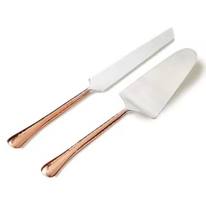 Meilleure qualité en acier inoxydable or gâteau outils mariage Pizza gâteau pelle serveur spatule Cutter gâteau couteau et serveur ensemble pour la cuisson - Product Image 1