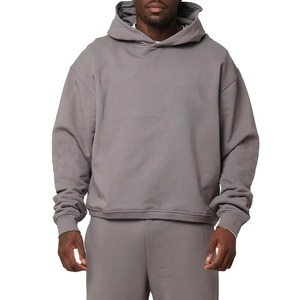 Custom Factory Heavyweight Cotton Pullover Hoodies Men 3D Embossed No <b>String</b> Sweatshirts Manufactured Mens Hoodies Sweatshirts - Product Image 1