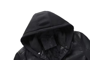 High Quality Men's Leather Motorbike <b>Jackets</b> Stand Front Waterproof Breathable <b>Slim</b> <b>Fit</b> Customizable Colors/Logo Wholesale - Product Image 6