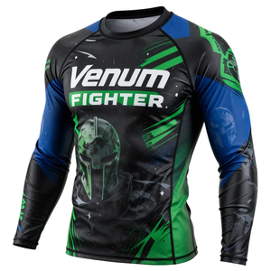 Rashguard Venum de Manga Larga Hecho a Medida de Alta Calidad, Secado Rápido, Cómodo, Ligero, Spandex, Poliéster - Product Image 2