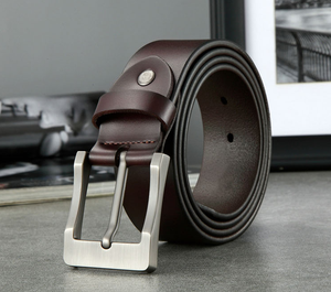 Customization Luxury Hot Sale Fashion Casual <b>Belt</b> Adjustable Alloy Buckle <b>Genuine</b> <b>Leather</b> <b>Belt</b> for Mens - Product Image 2