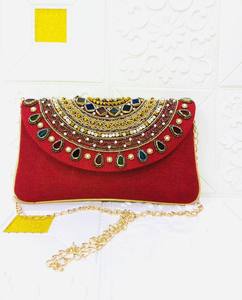 Sac à main de mariée en cristal fait main avec des perles brodées, sacs à main de soirée sophistiqués pour les occasions spéciales, conçu par des artisans - Product Image 2