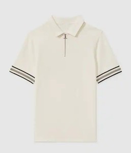 เสื้อโปโลผ้าคอตตอน/ไม้ไผ่ผ้าคอตตอนพิมพ์ลายระบายอากาศได้ดีสำหรับผู้ชายสีพื้น - Product Image 2