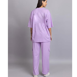 Tenue de survêtement d'été respirant pour femmes Survêtement d'été en coton pour femmes pour un usage quotidien - Product Image 2
