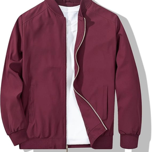 Blouson d'hiver slim en toile pour baseball universitaire, coupe bomber, coupe-vent, style Letterman à empiècements, personnalisable, pour adulte, qualité supérieure, prix de gros - Product Image 1