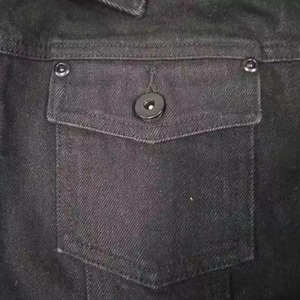 Custom Logo <b>Men's</b> High Street Style Denim <b>Jacket</b> with Stand Collar Hooded Zipper Closure Autumn Workwear Cargo Pockets - Product Image 4