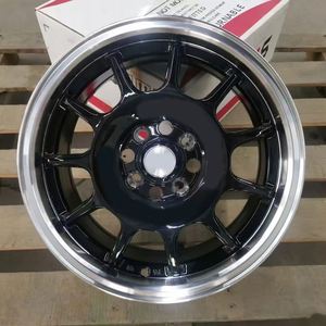 Tiptop <span class=keywords><strong>15</strong></span> pulgadas neumáticos de rueda de aleación del mercado de accesorios 35Mm Offset <span class=keywords><strong>4X100</strong></span> 8X100/114,3 15X7.0J <span class=keywords><strong>llantas</strong></span> con labio de máquina negro - Product Image 5