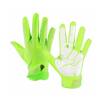 Azul Rojo Color Impreso Venta al por mayor Guantes de fútbol americano Tendencia Antideslizante Cómodo Deportes Palm Player Guantes