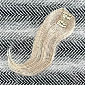 Frange à clipser en cheveux humains Remy, 12 couches # Volumisant blond platine froid 60A - Product Image 3