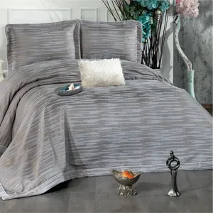 Guzide ALINA 4-Piece 100% Chenille <b>Bedspread</b> Set <b>King</b> Size Home Use Bed Cover From Trkiye - Product Image 1