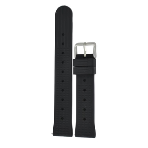 Correa de Reloj Deportiva de Silicona Negra Transpirable y Resistente al Agua JD370, Hebilla de Acero Inoxidable, 27 cm Ajustable, 18-24 mm - Product Image 1