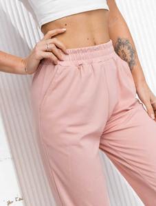 Pantalón de mujer de cintura alta de color sólido diseñado para servicios OEM ajustados ofrecidos para ropa de calle y estilo diario informal - Product Image 6