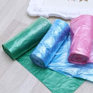 CHEAP Custom logo Embossed HDPE Eco-Friendly Plastic Packaging Trash <b>Bags</b> on Roll C- Fold Colourful Customized for Household - Product Image 5