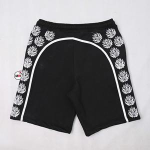 Short de broderie en détresse pour hommes Short de broderie en coton épais éponge française personnalisé Meilleur short d'été Streetwear pour hommes - Product Image 6