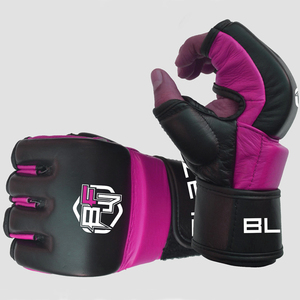 Gants de grappling MMA légers en cuir de vachette véritable évacuation de l'humidité séchage rapide pour l'entraînement Sparring Arts martiaux - Product Image 5