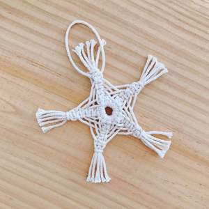 เครื่องตกแต่งคริสต์มาสแบบเมคราเม่,ผู้ผลิตจำนวนมากและผลิตโดยเครื่องตกแต่งจากอินเดีย - Product Image 4