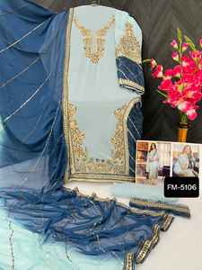 Costumes fantaisistes pakistanais Salwar Kameez pour femmes Costume lourd ethnique Couture punjabi disponible Costume fantaisie en gros Robe traditionnelle - Product Image 5