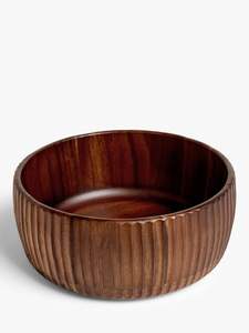 Handmade Rustic Round Sheesham Wood Bowl Eco-Friendly and Durable for Home or Party Use for Soup and Fruit Serving - Product Image 5