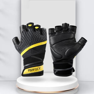 Profesional personalizado medio dedo cuero antideslizante ligero humedad Wicking MMA guantes de entrenamiento de talla grande artes marciales - Product Image 5